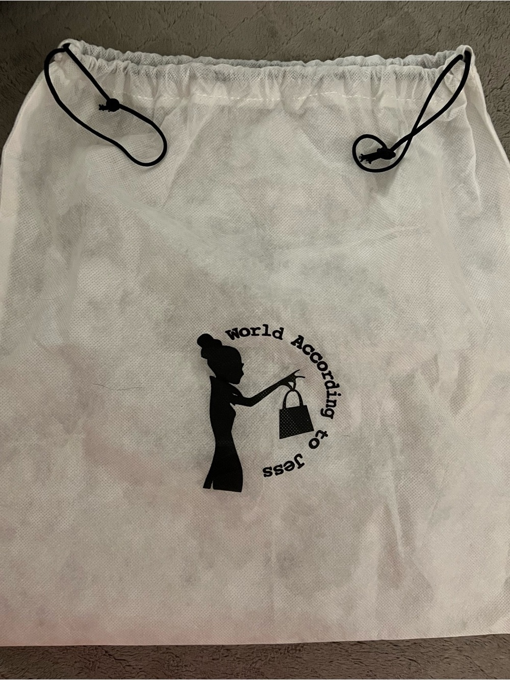 White Drawstring Dust Bag